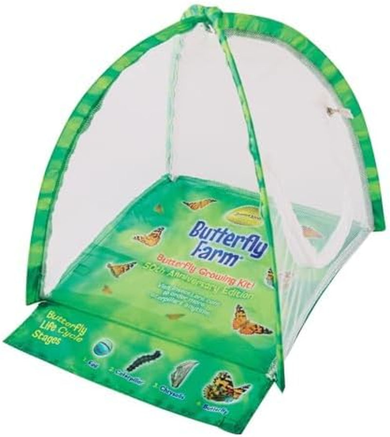 Butterfly Farm™ | Butterfly Kit with Live Cup of Caterpillars | 5 Caterpillars, Reusable Habitat, STEM Butterfly Journal & More
