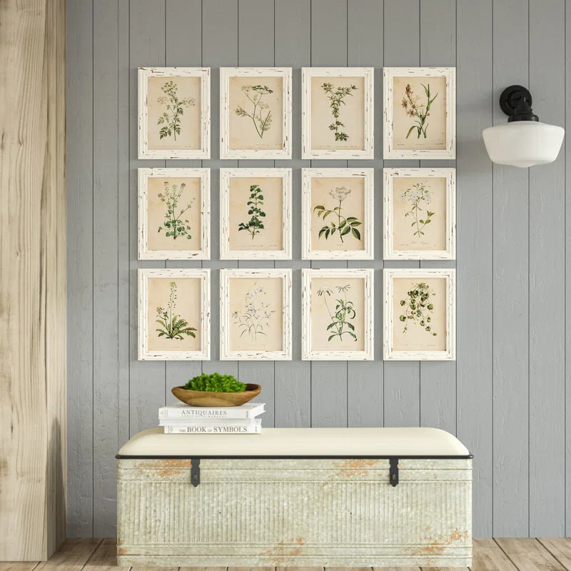 " Wild Flower Botanical " 12 - Pieces