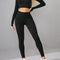 Mock Neck Long Sleeve Top and Leggings Active Set