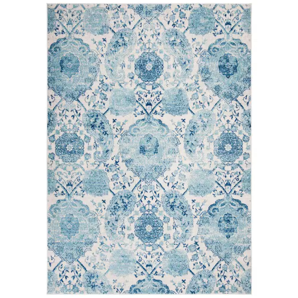 Madison Cream/Light Gray 9 Ft. X 12 Ft. Border Area Rug