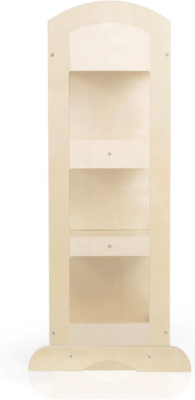 See and Store Dress-Up Center – Natural: Armoire for Kids with Mirror & Shelves, Clothes Rack and Shoe Storage Dresser with Bottom Tray - Toddlers Room Furniture