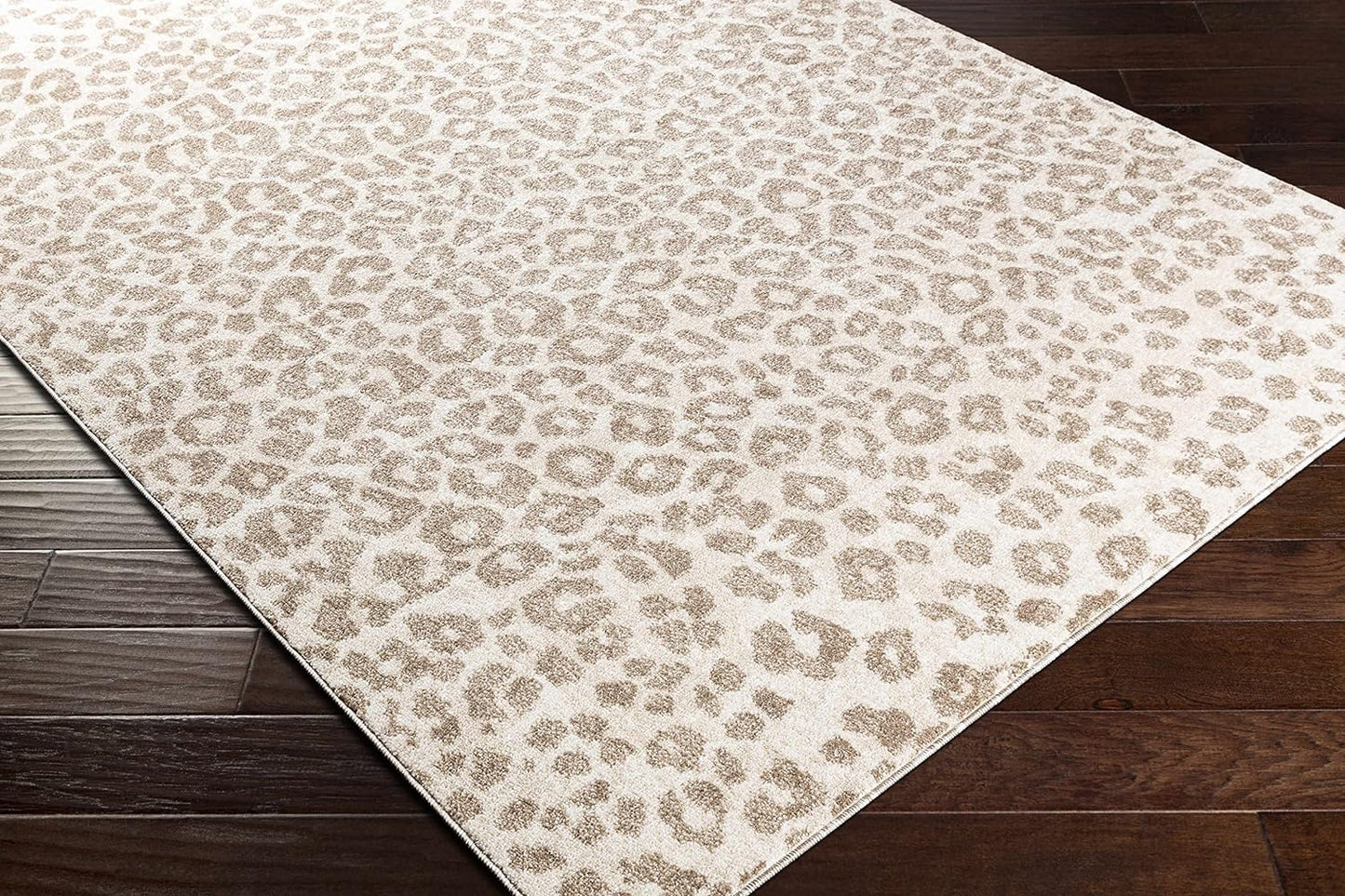 Bonhill Modern Animal Print Area Rug for Living Room, Bedroom, Dining Room - Bohemain Leopard Print Carpet - Tan, Terracota, Brown, Beige, Ivory - 7'10" X 10' (8X10)