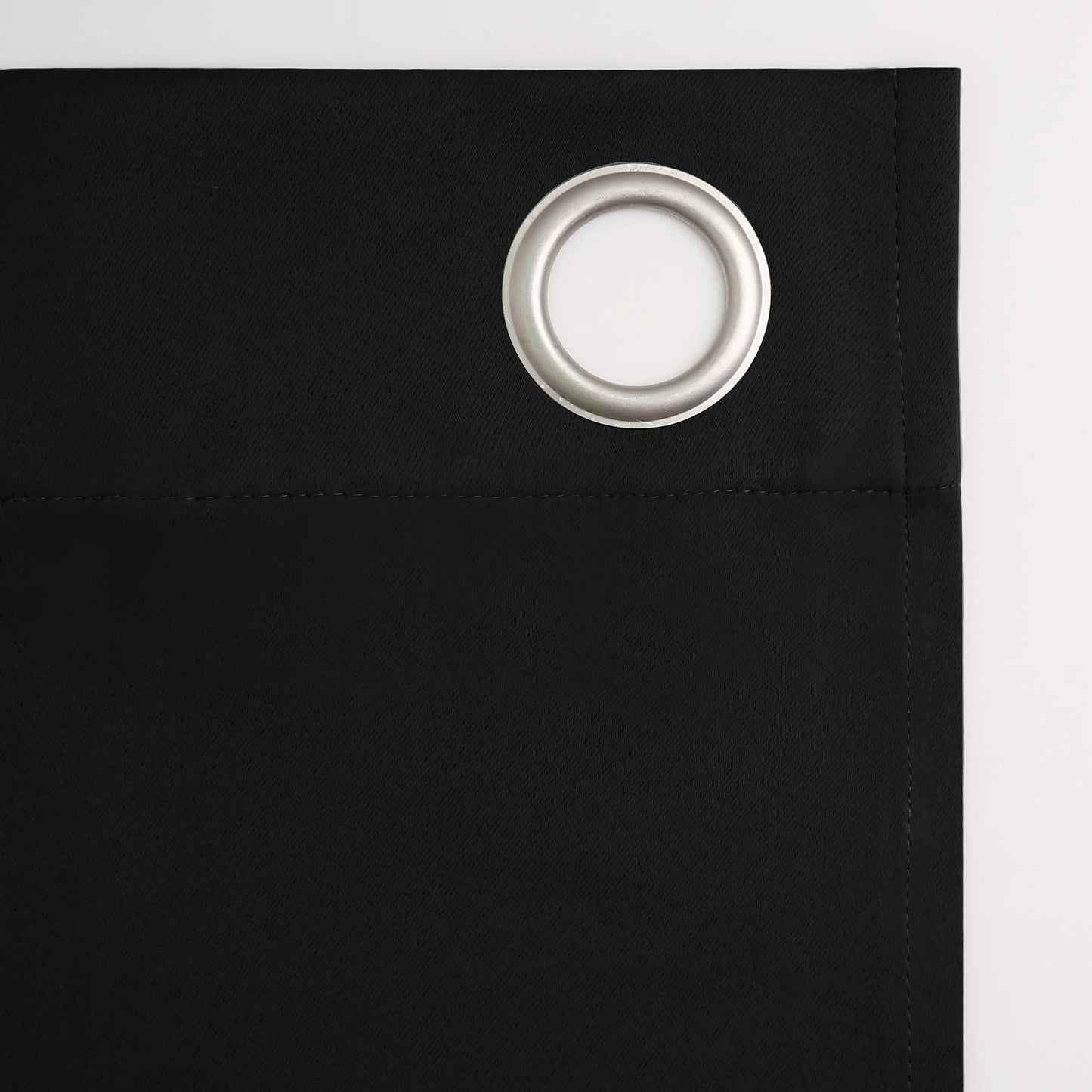 Grommet Blackout Single Curtain Panel, Black, 40"W X 63"L