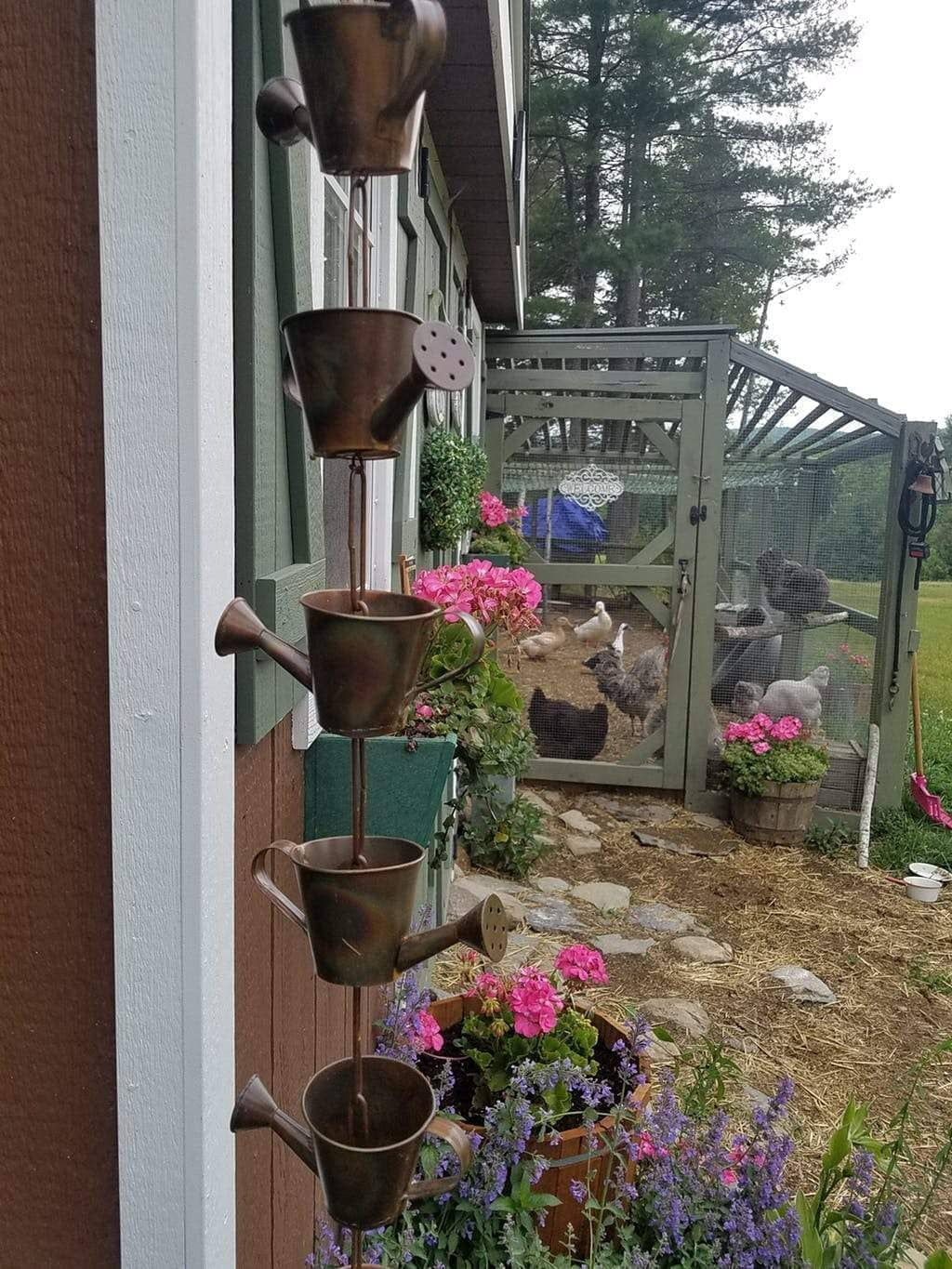 Watering Can Rain Chain, Copper