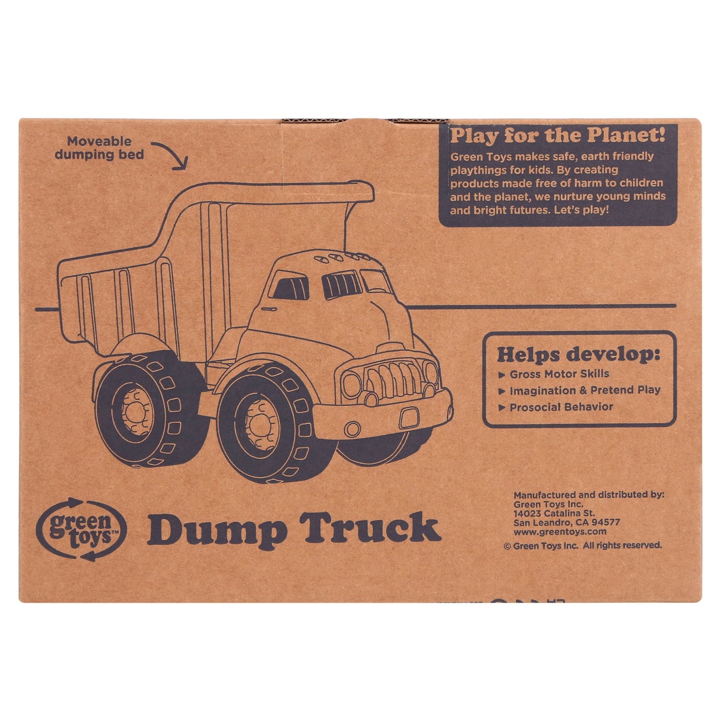 Pink Dump Truck, for Toddlers Ages 1+ Made from 100% Recycled Plastic
