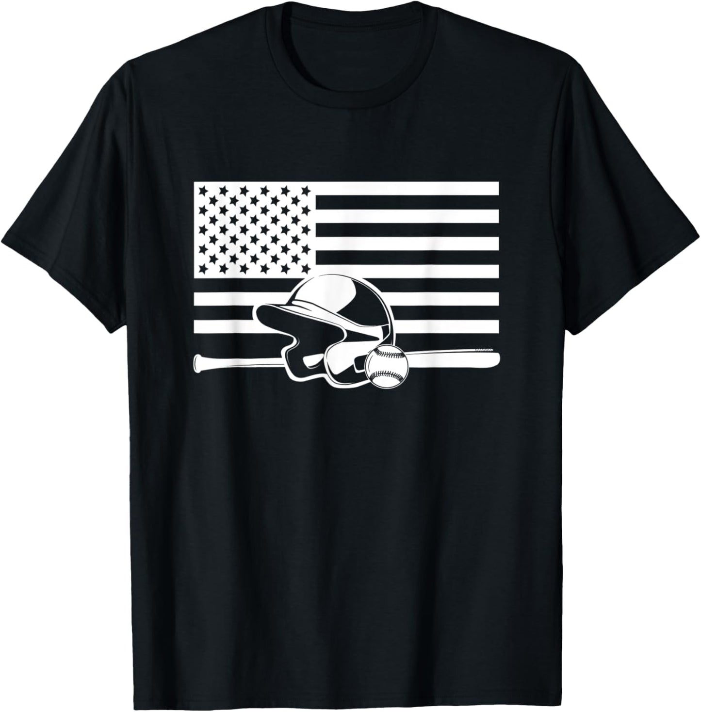 American Flag Baseball Apparel - Baseball T-Shirt