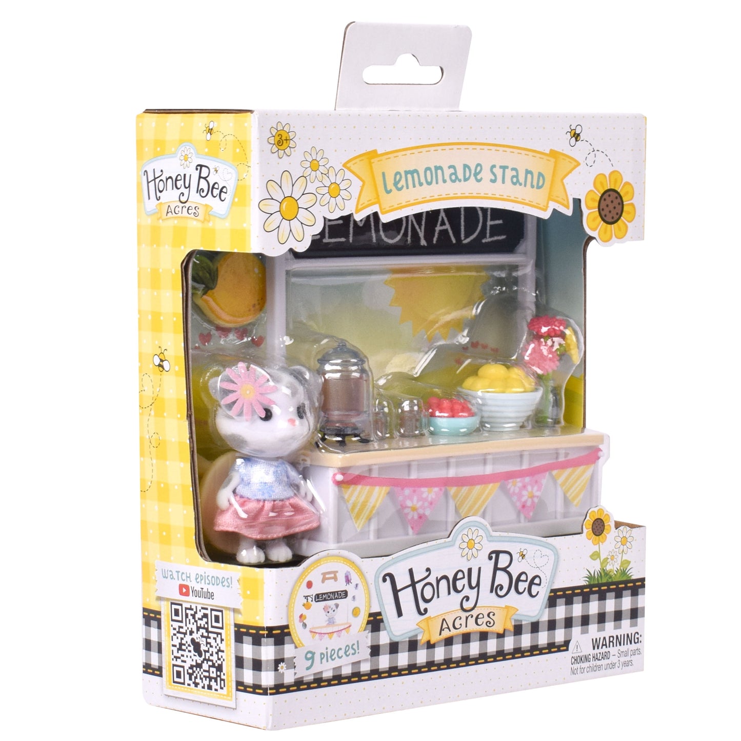 Sweet & Sour Lemonade Stand Playset with Dog Figure, 9 Piece, Ages 3+