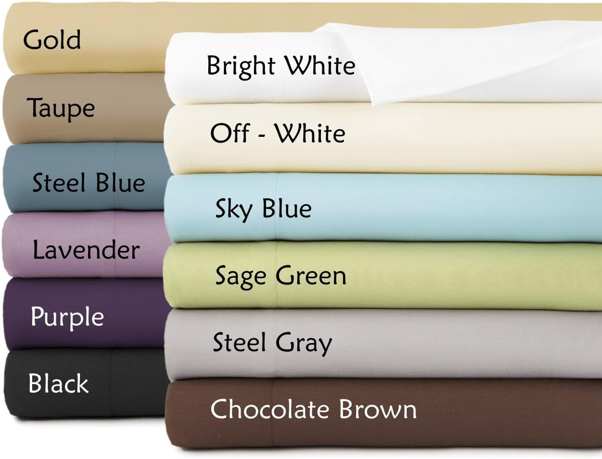White King Flat Sheet Only, 132" X 110" Oversized Top Sheets, Hotel Collection Bedding, California/King Top Sheet Stays Tucked on Toppers, Pillow Tops, White Flat Sheets