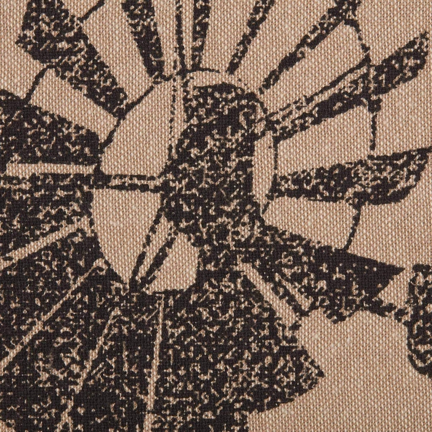 Sawyer Mill Windmill Placemats, Black, 12X18, Set of 6