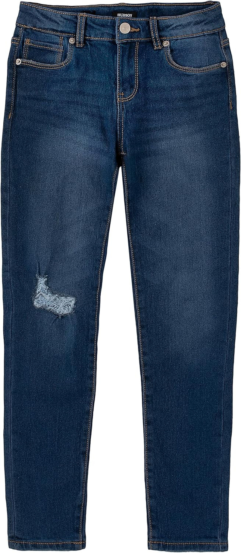 Girls' Full-Length Stretch Denim Pants & Jeggings, Skinny Fit, High Rise Waist