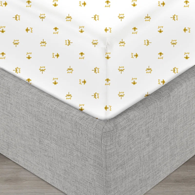 Juicy Couture Bee Design Soft Microfiber Sheet Set
