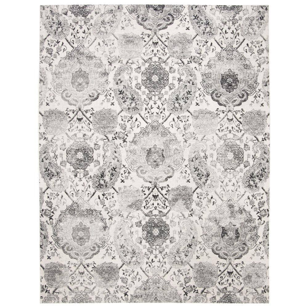 Madison Cream/Light Gray 7 Ft. X 9 Ft. Border Area Rug