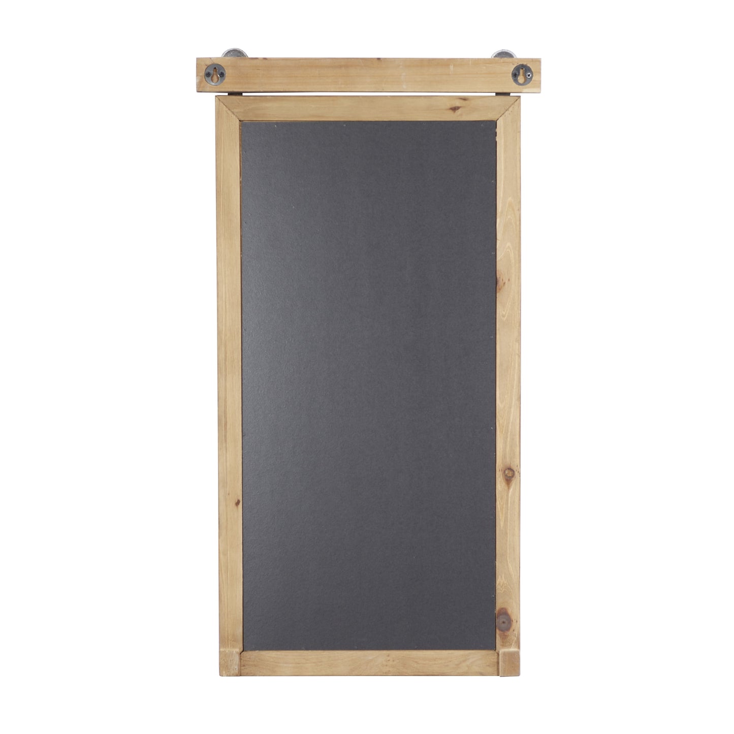 Brown Wood Sign Wall Decor with Chalkboard