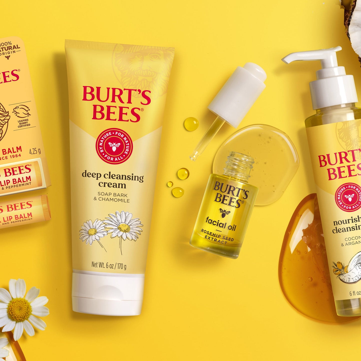 Burts Bees Nourishing Cleansing Oil with Coconut and Argan Oils, 6 Fluid Ounces