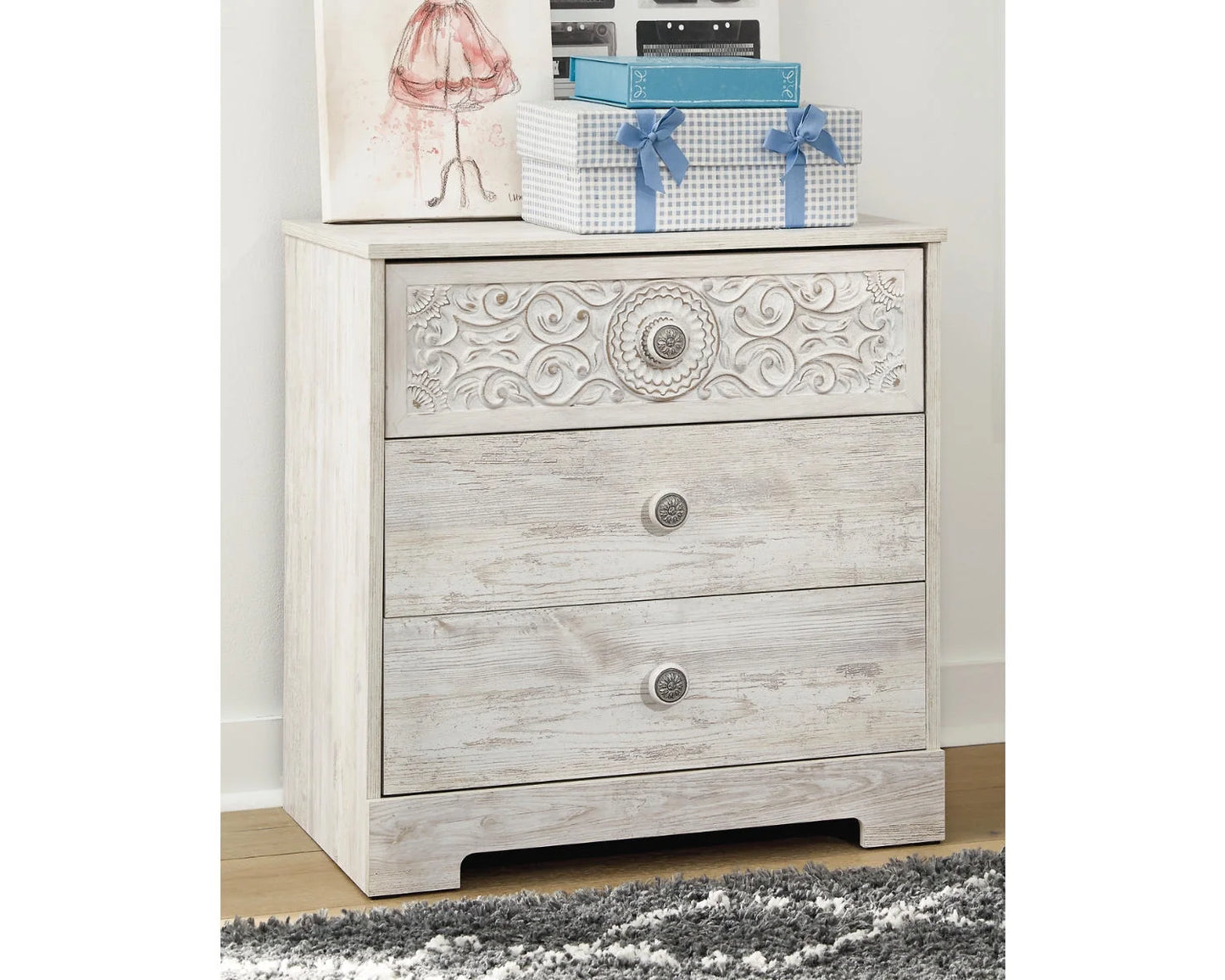 Casual Paxberry Chest of Drawers, Whitewash