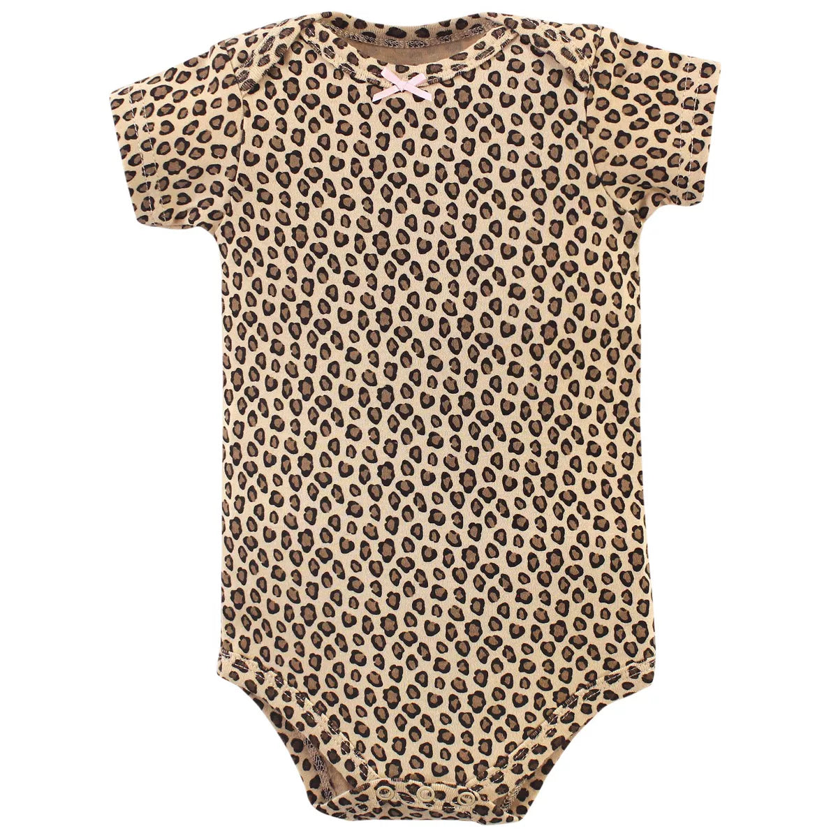 Hudson Baby Infant Girl Cotton Bodysuits, Modern Pink Safari