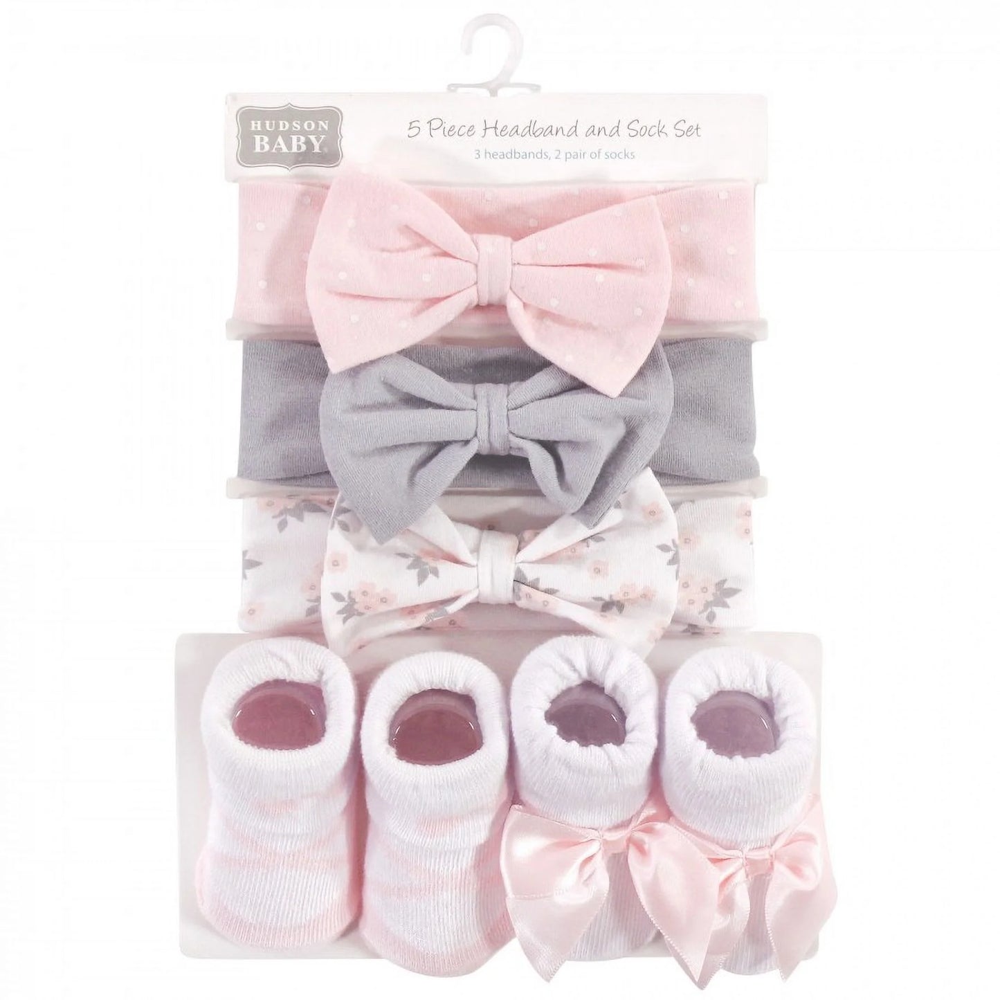 Infant Girl Headband and Socks Set 5Pk, Ballet, 0-9 Months