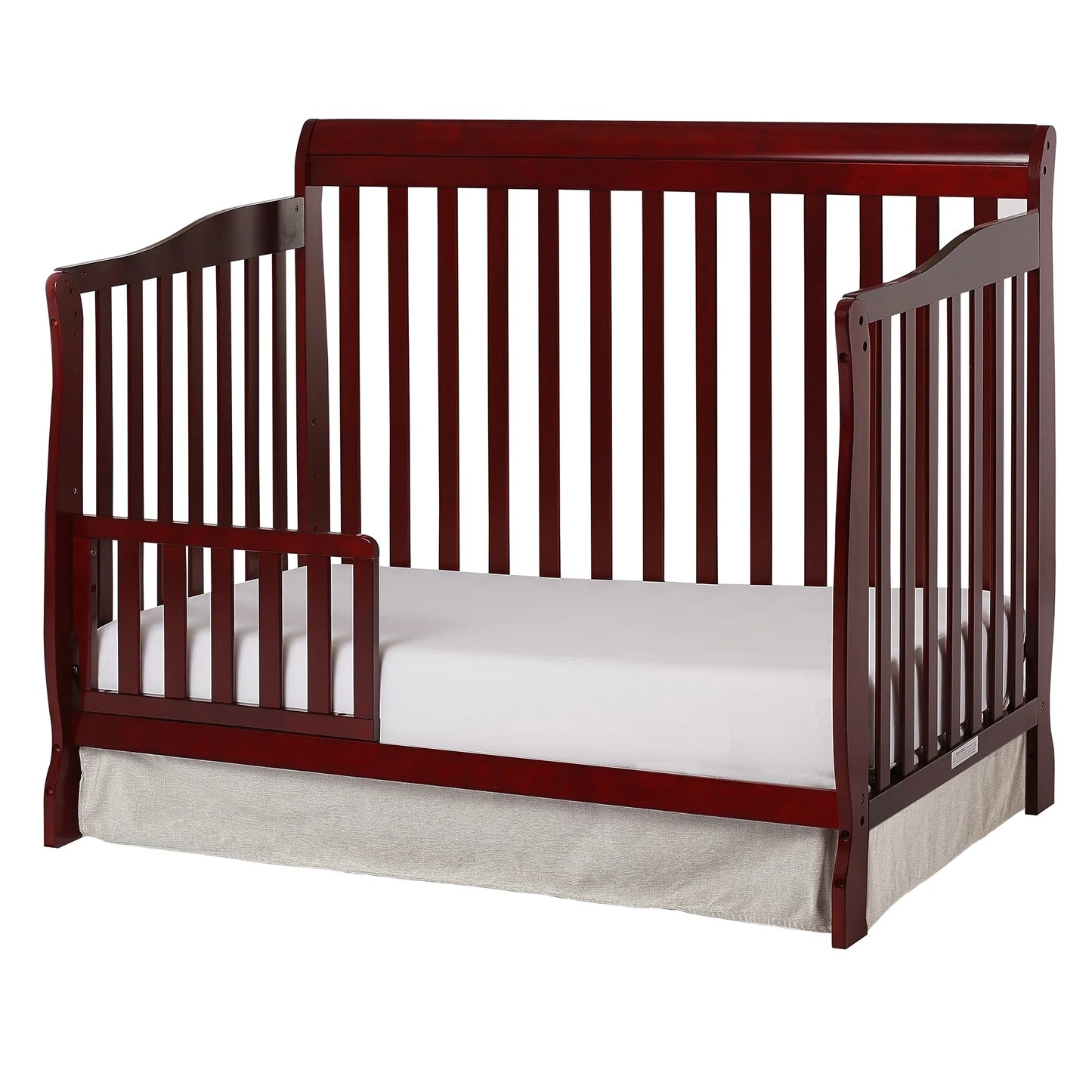 Ashton 5-In-1 Convertible Crib, Cherry, Greenguard Gold and JPMA Certified