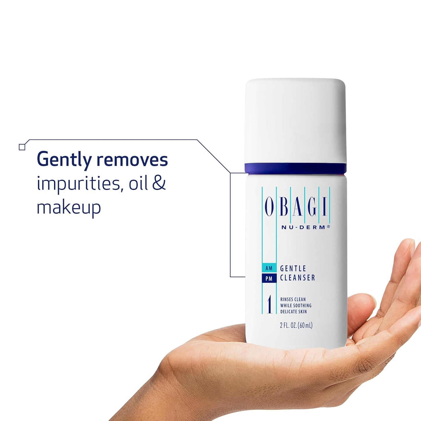Nu-Derm Gentle Face Cleanser for Normal to Dry Sensitive Skin – Daily Facial Cleanser Gently Removes Dirt, Oil, Makeup & Impurities