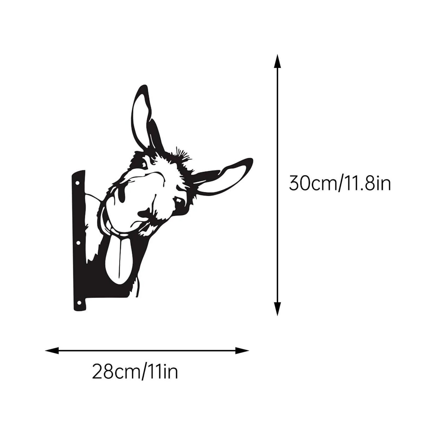 Metal the Donkey Garden Statues Black Donkey Silhouette Donkey Decorative Garden Stakes Garden Outdoor Statues Animal Stakes for Yard Decor and Lawn Ornaments Clearance