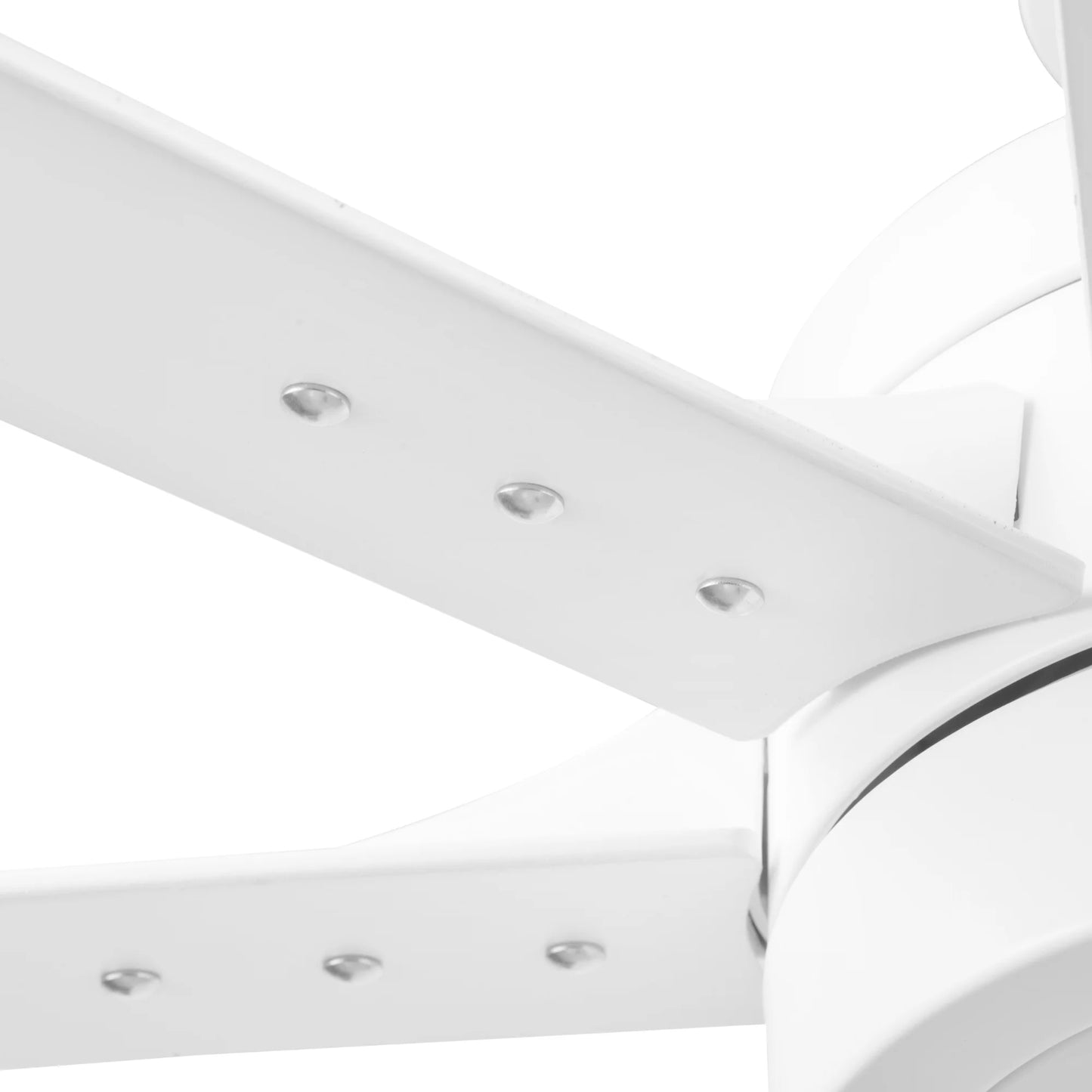 62" White Large Room Indoor Ceiling Fan with Light, 8 Blades, Remote & Reverse Airflow