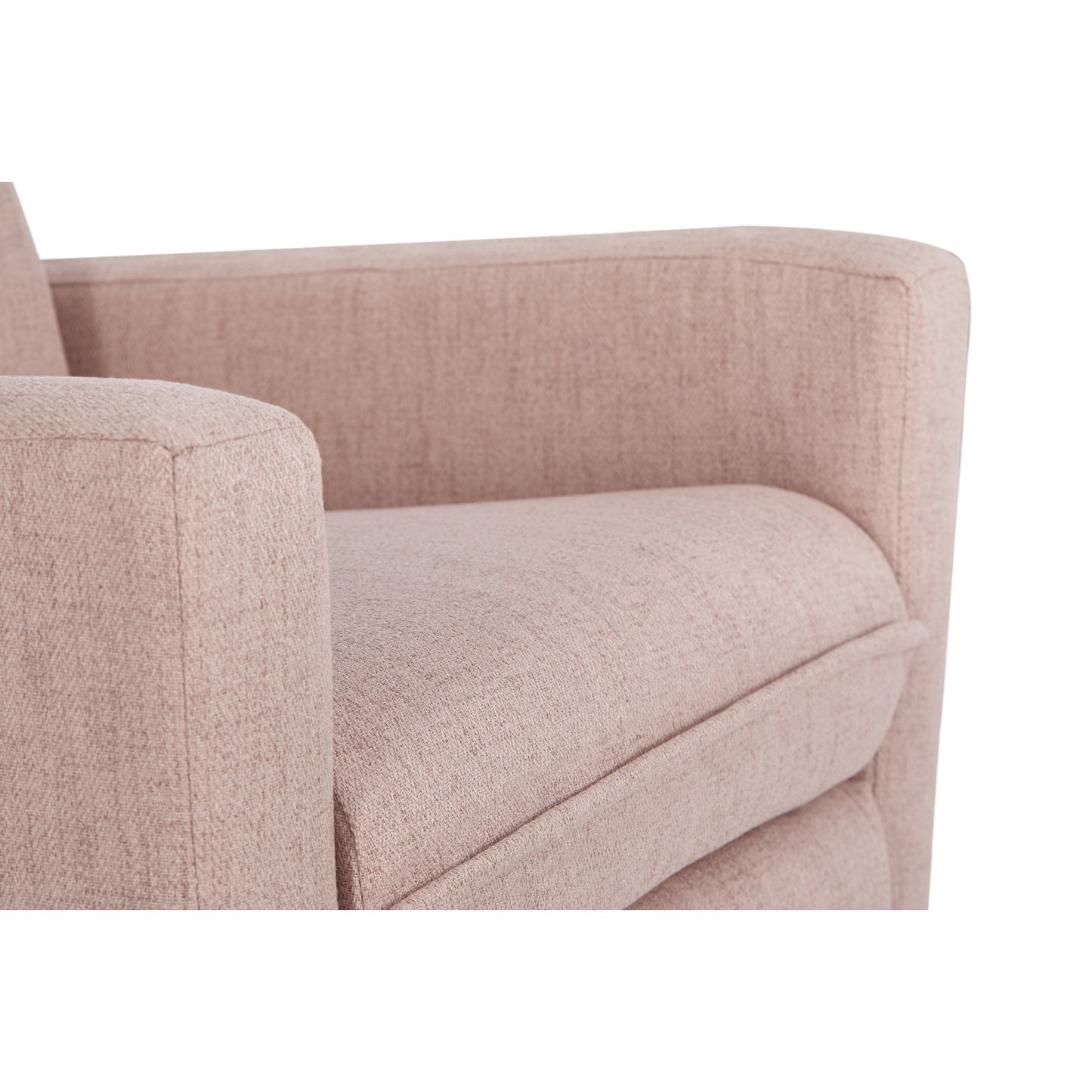 Faye Glider Recliner, Swivel Glider, Easy Assembly, Rose, Nursery Glider