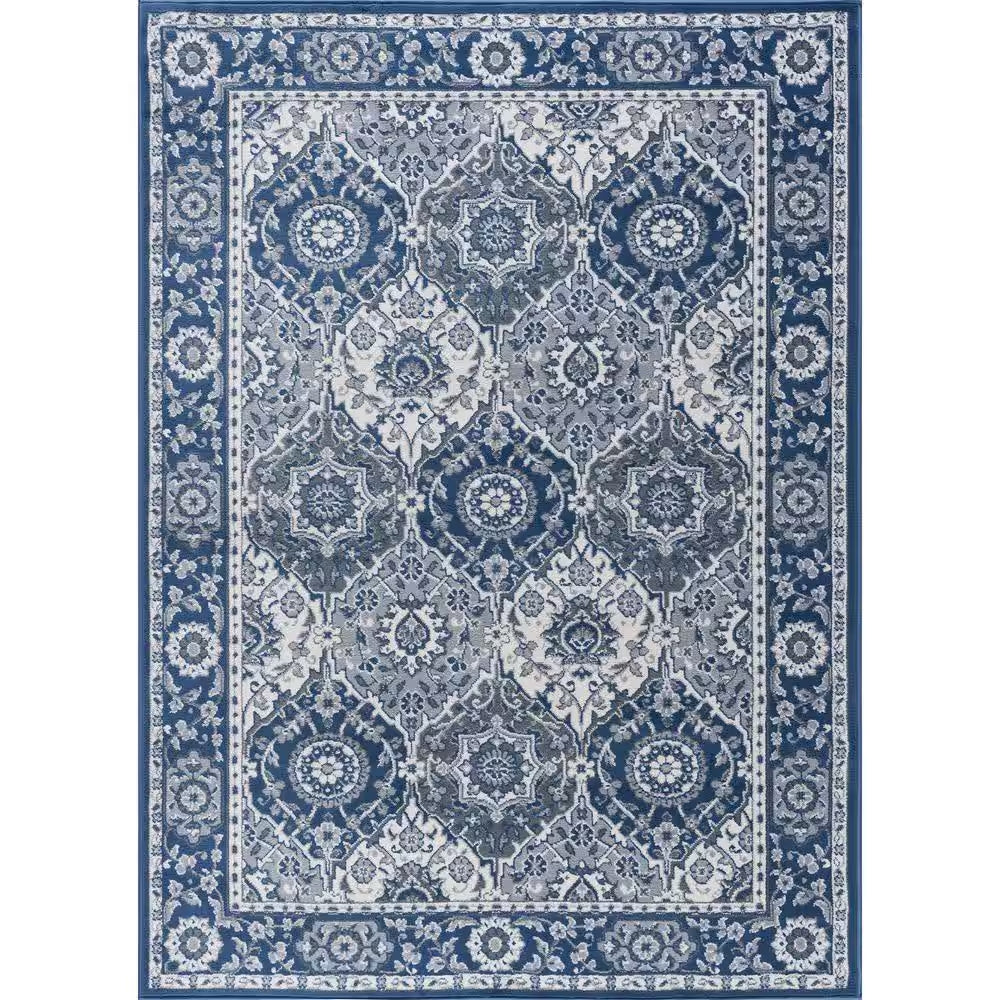 Madison Oriental Gray 8 Ft. round Indoor Area Rug