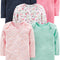 Baby Girls' Long-Sleeve Bodysuit, Pack of 5