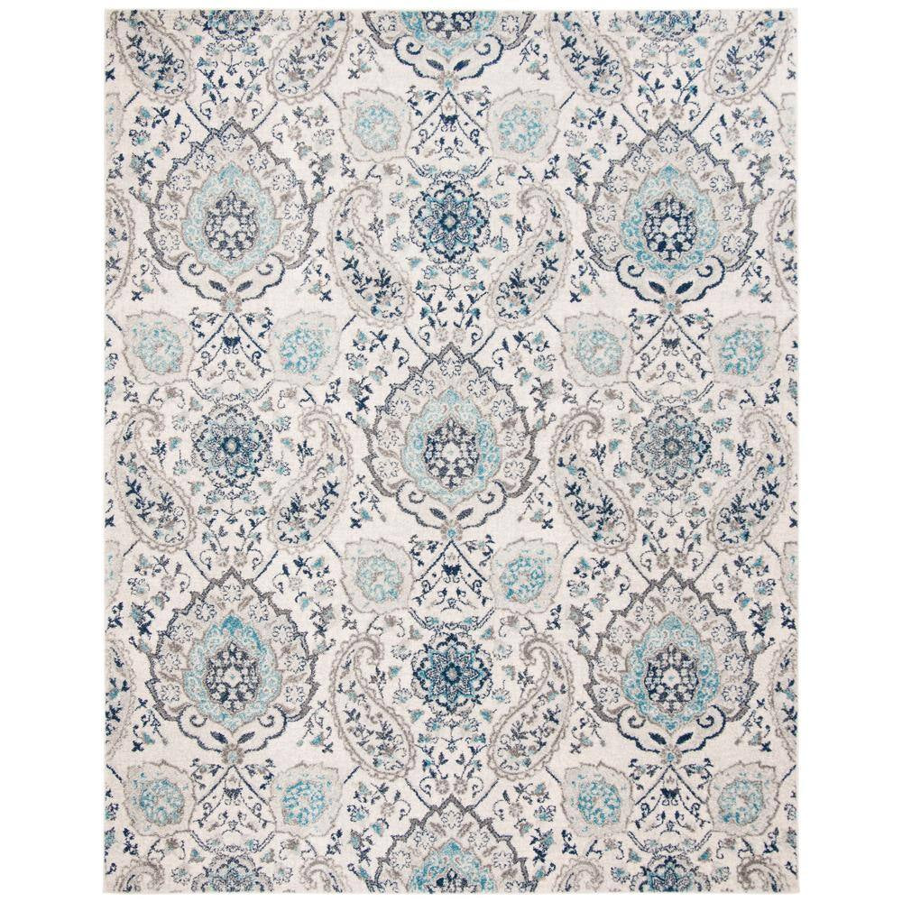 Madison Cream/Light Gray 7 Ft. X 9 Ft. Border Area Rug