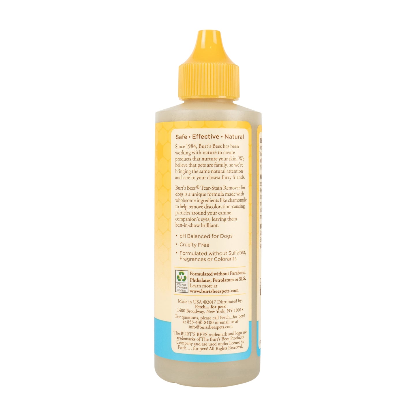 Natural Pet Care for Dogs Tear Stain Remover