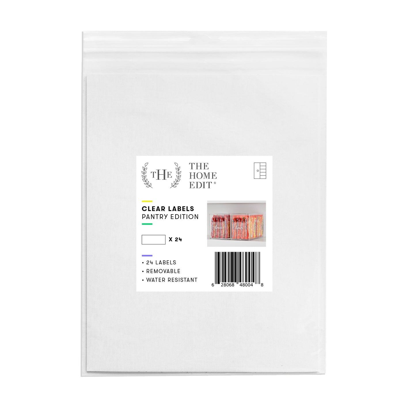 Clear Pantry Labels, Pack of 24
