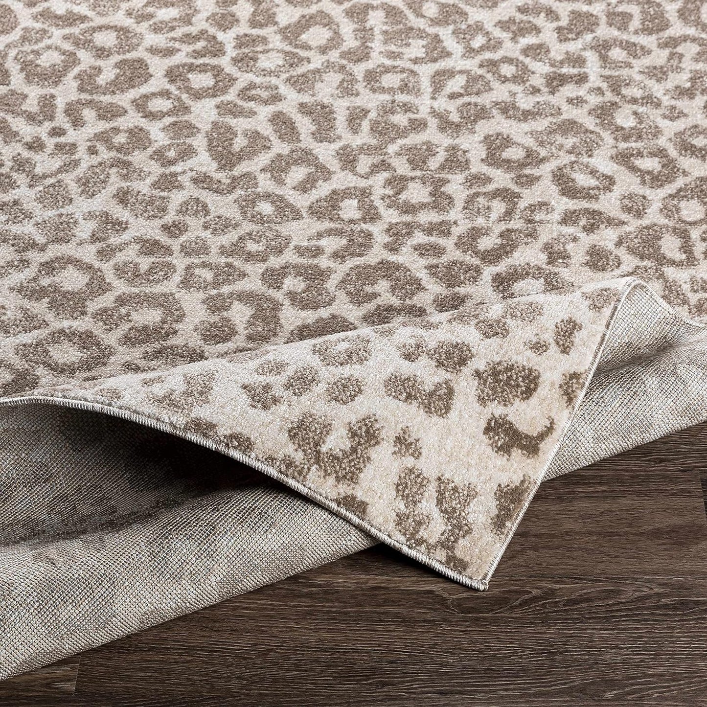 Bonhill Modern Animal Print Area Rug for Living Room, Bedroom, Dining Room - Bohemain Leopard Print Carpet - Tan, Terracota, Brown, Beige, Ivory - 7'10" X 10' (8X10)