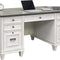 Double Pedestal Desk, White