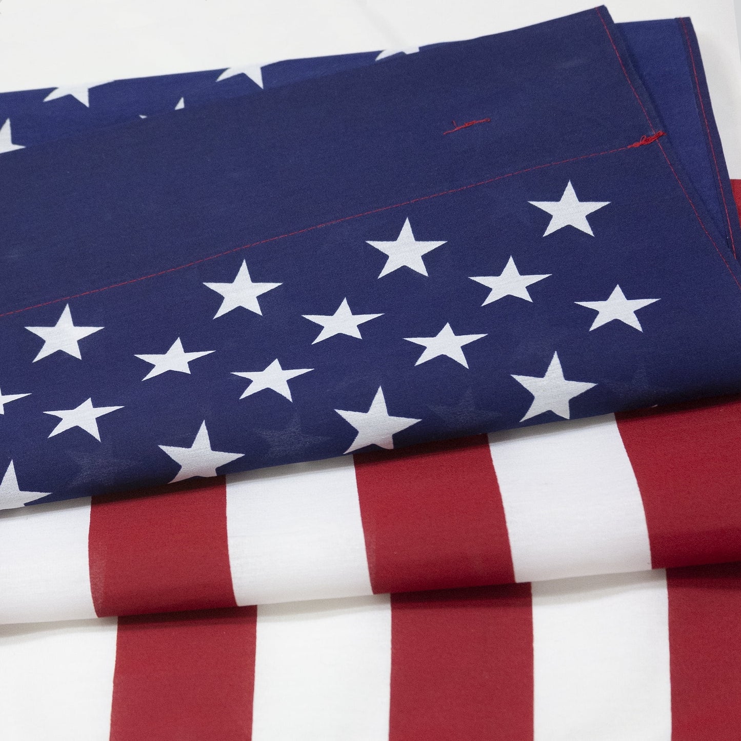 Printed Polycotton American Flag, Sleeved Banner , 2.5' X 4'
