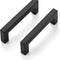 10 Pack 3-3/4 Inch Kitchen Square Cabinet Handles Matte Black Cabinet Pulls Black Drawer Pulls Kitchen Cabinet Hardware Kitchen Handles