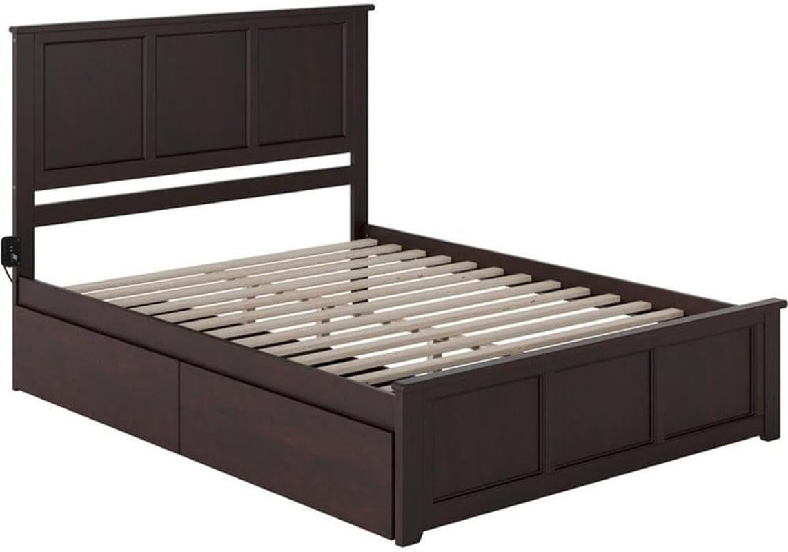 AFI Madison Queen Storage Platform Bed in Espresso