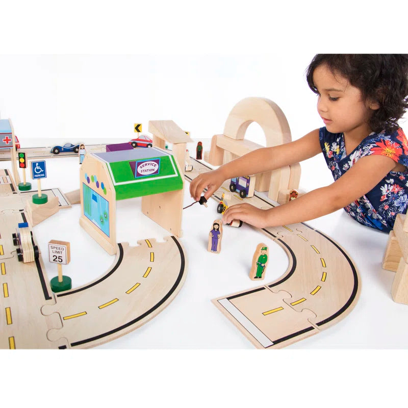 Community Buildings Block Play Learning Toys