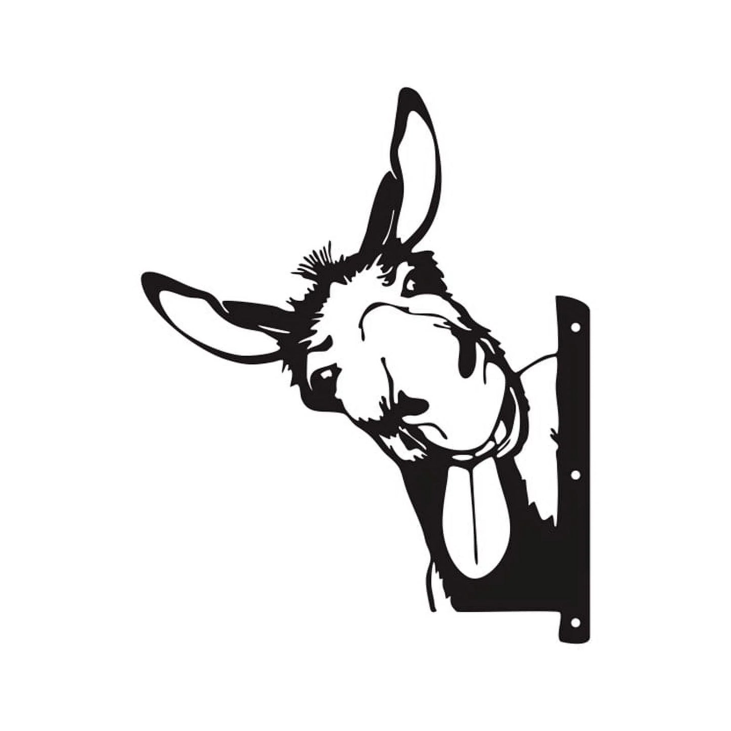Metal the Donkey Garden Statues Black Donkey Silhouette Donkey Decorative Garden Stakes Garden Outdoor Statues Animal Stakes for Yard Decor and Lawn Ornaments Clearance