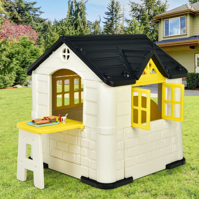 Kid’S Playhouse Pretend Toy House for Boys and Girls 7 Pieces Toy Set
