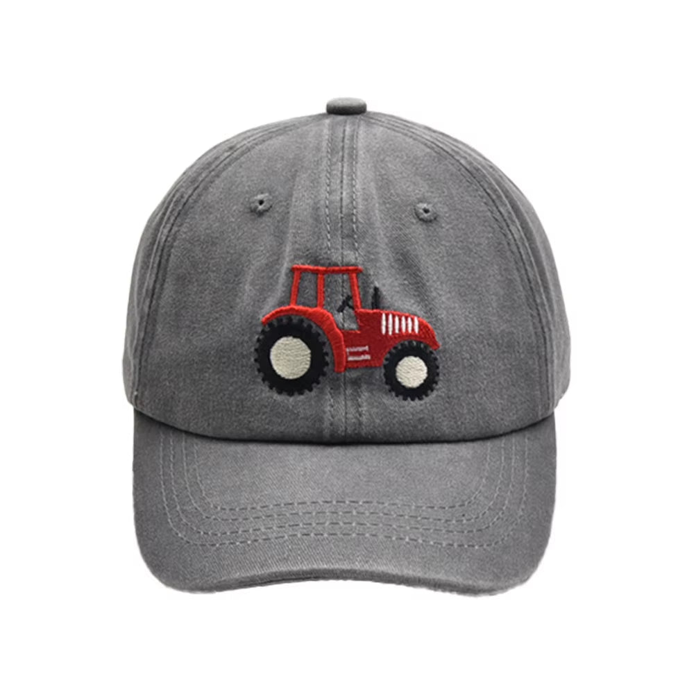 Children Cartoon Baseball Cap Tractor Embroidered Peaked Caps for Boys Girls Outdoor Sunscreen Sports Visor Hat Kids Gifts
