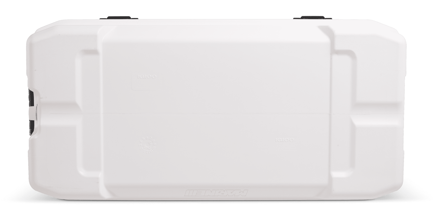 100 QT Latitude Marine Ultra Hard-Sided Cooler, White and Moonscape Gray