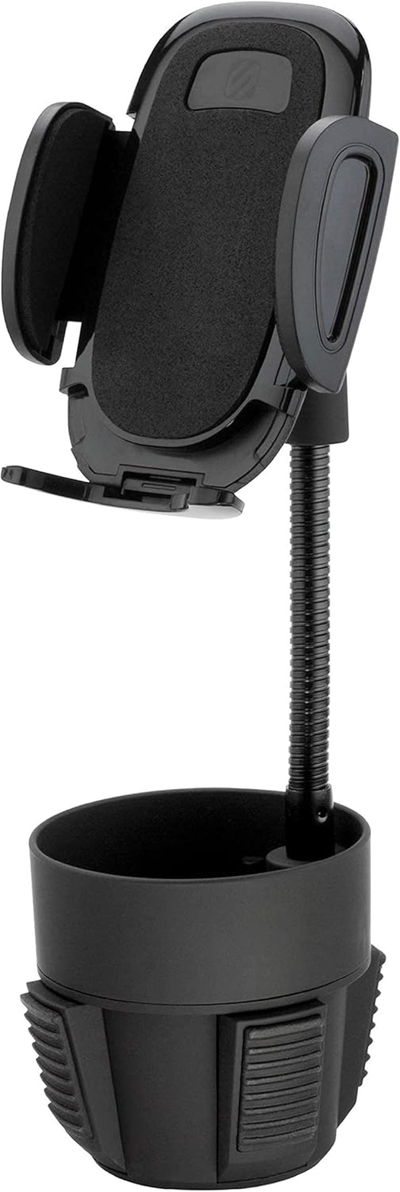 SUHCUPM-XCES0 Select Phone Mount for Car with Adjustable Gooseneck, Spring Loaded Cup Holder Base, Universal, Black