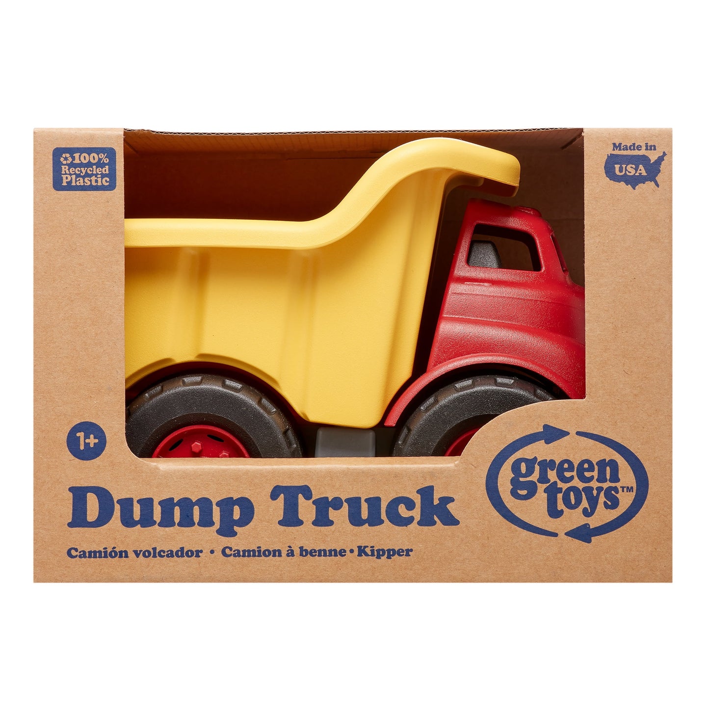 Dump Truck in Yellow and Red - Pretend Play, for Toddlers Ages 1+