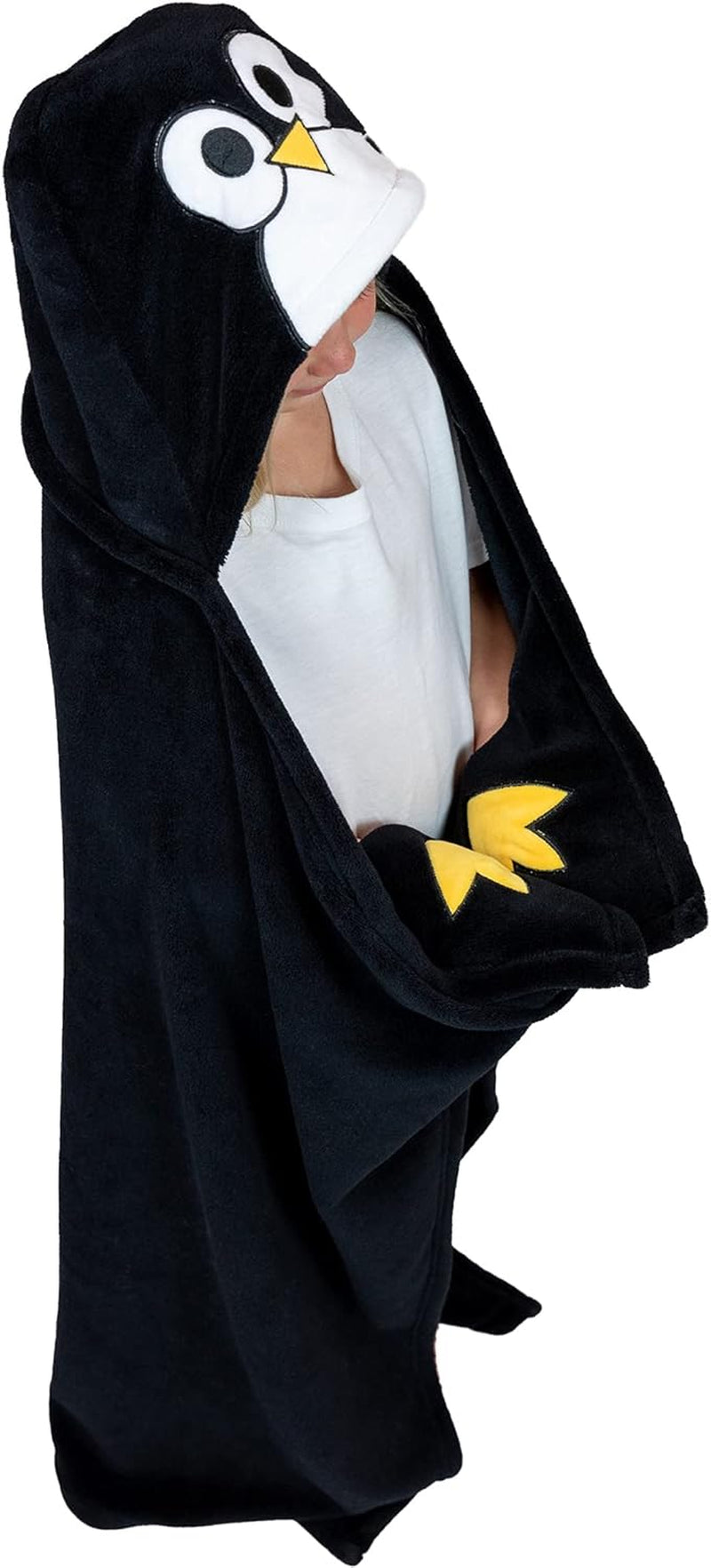 Wearable Hooded Blanket for Kids, Animal Hooded Blanket (Bear)