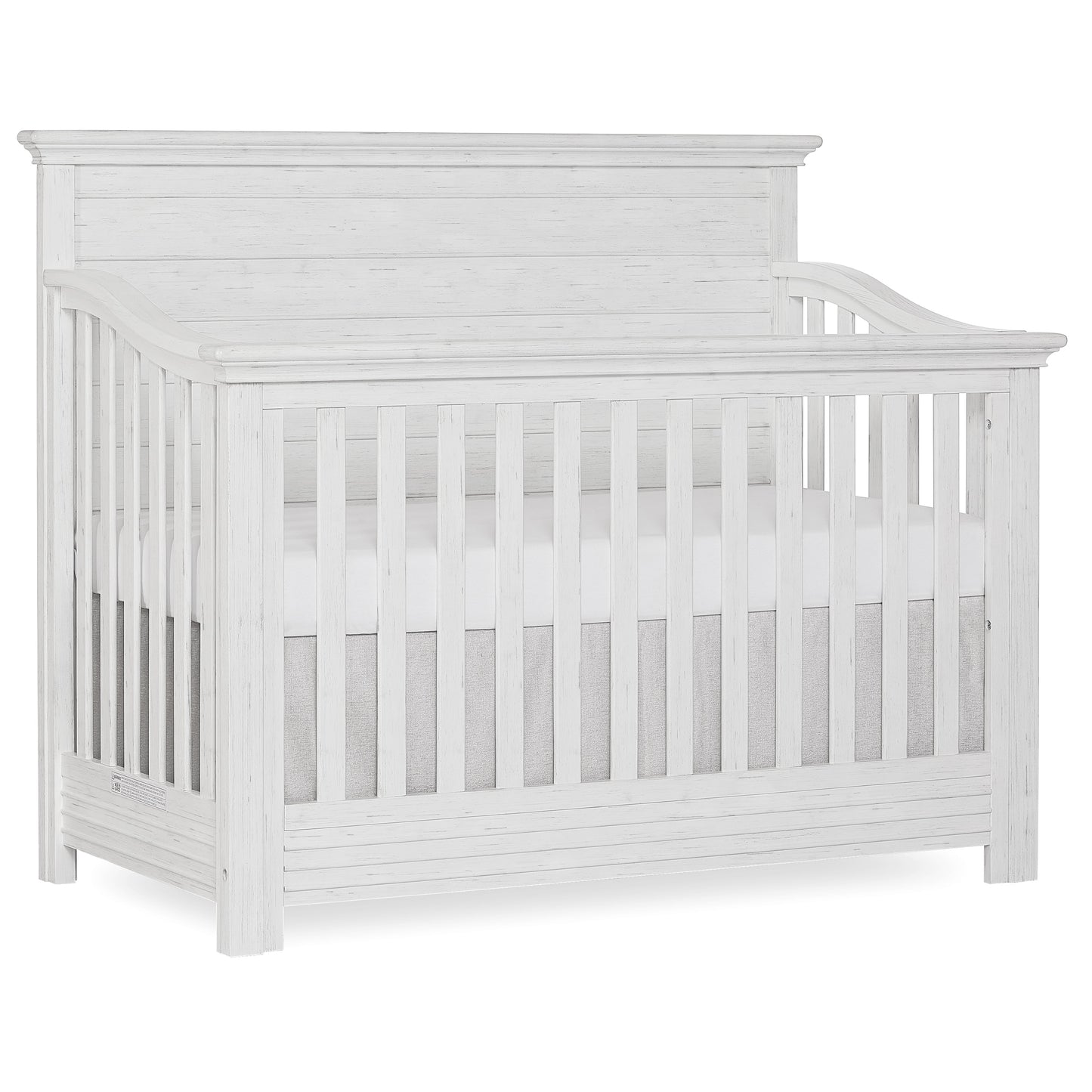 Waverly 5-In-1 Full Panel Convertible Crib, Weathered White
