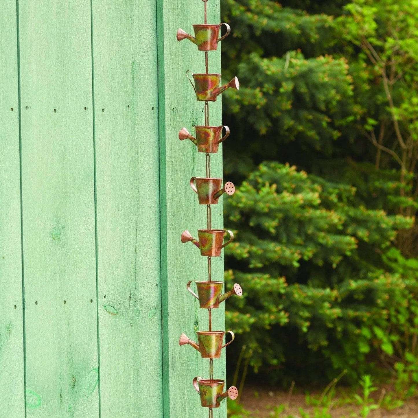 Watering Can Rain Chain, Copper