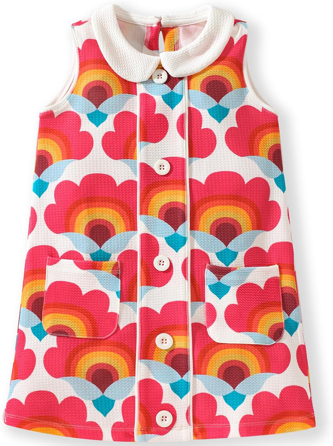 Toddler Girls Clothes Cotton Short Sleeve Casual Girls Dresses for Kids 2-7 Years