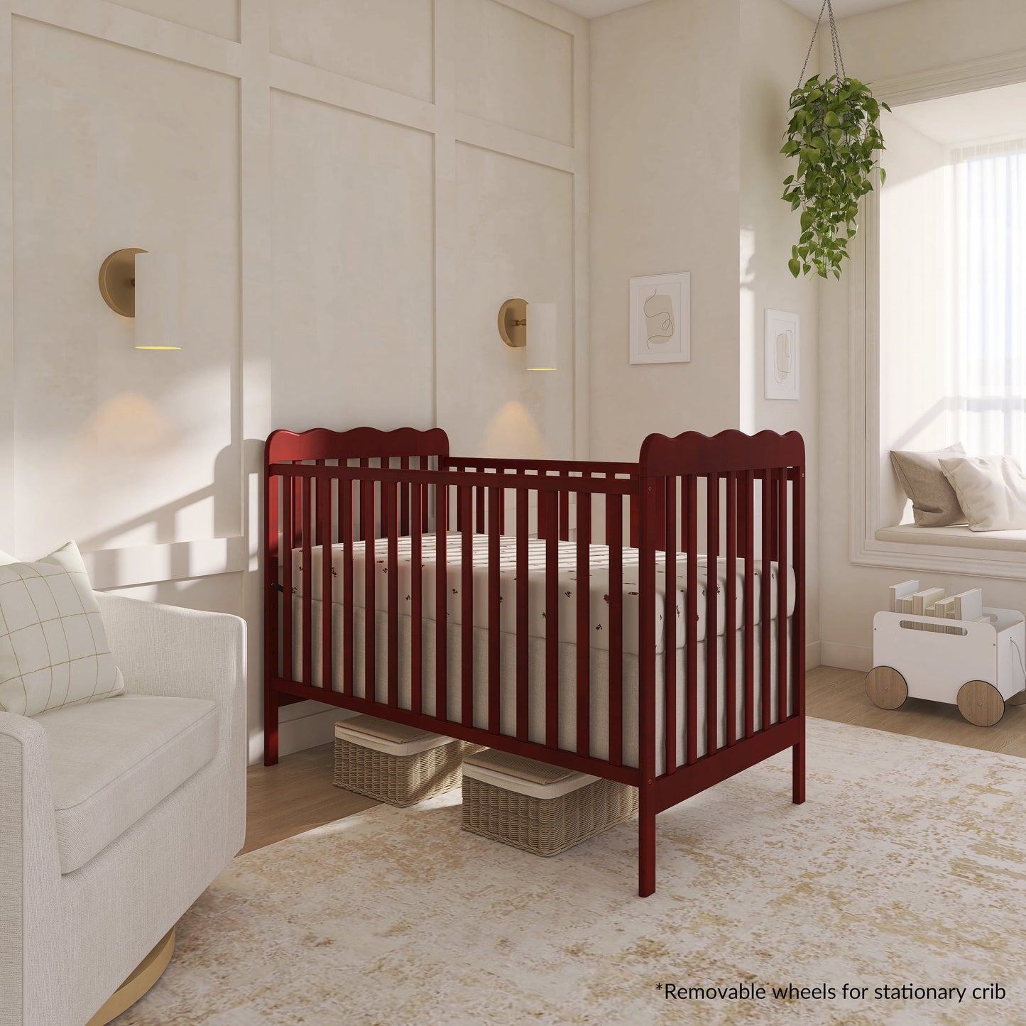 Carson Classic 3-In-1 Convertible Crib, Cherry