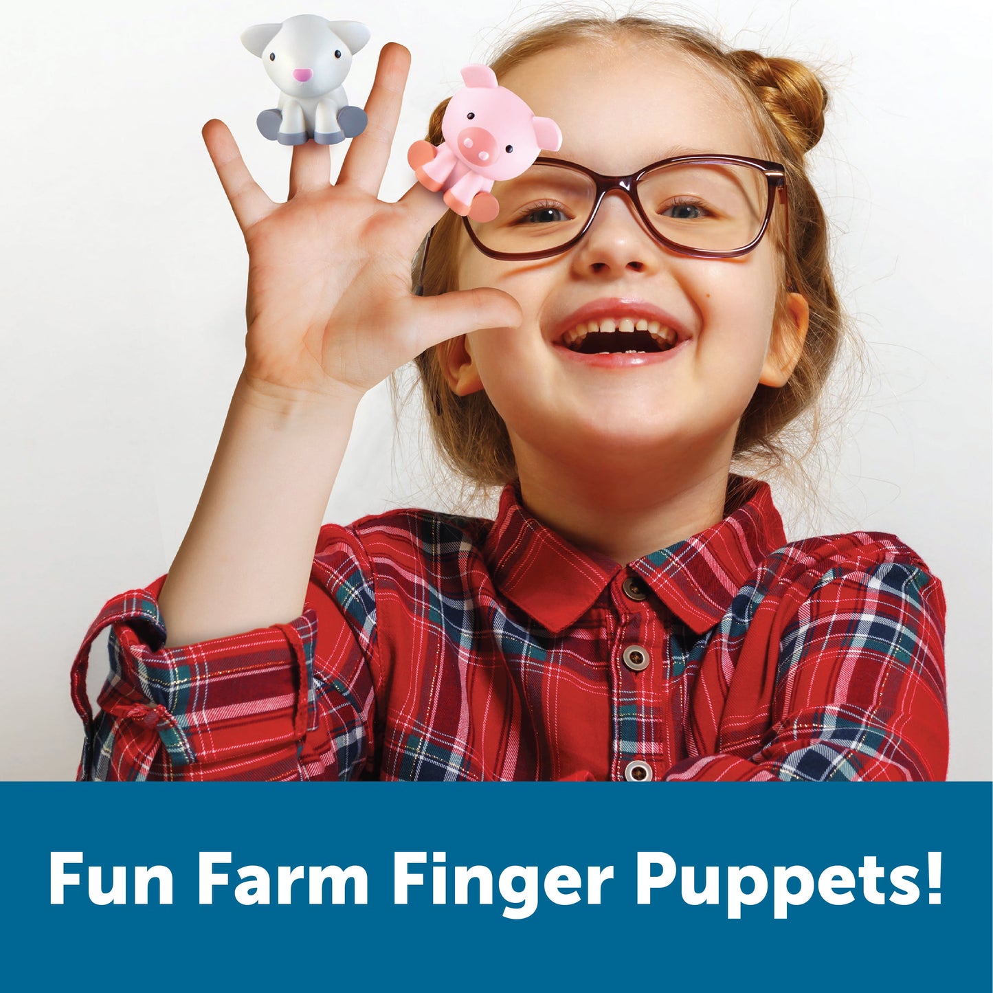 Peekaboo Learning Farm, Counting, Matching & Sorting Toy, Toddler Finger Puppet Toy, 10 Piece, Boys, Girls, Ages 18, 24Mos+