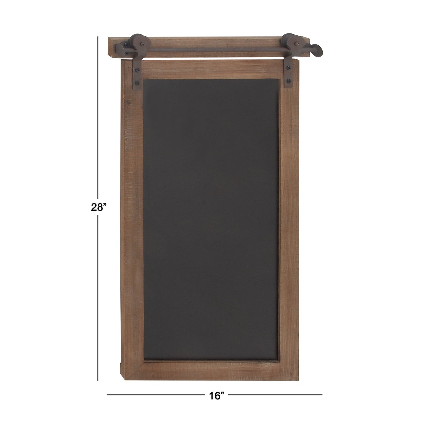 Brown Wood Sign Wall Decor with Chalkboard